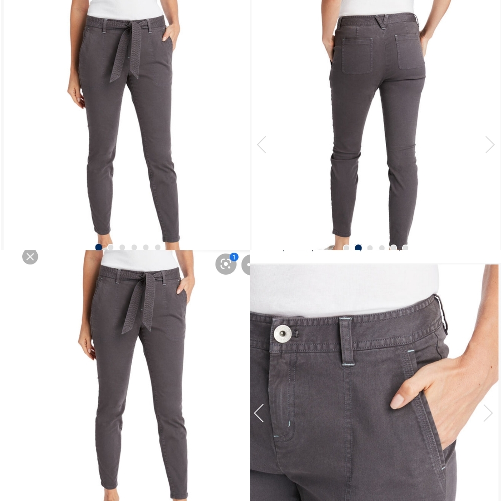 VINEYARD VINES GRAY HIGH WAIST SKINNY PANTS SZ 10